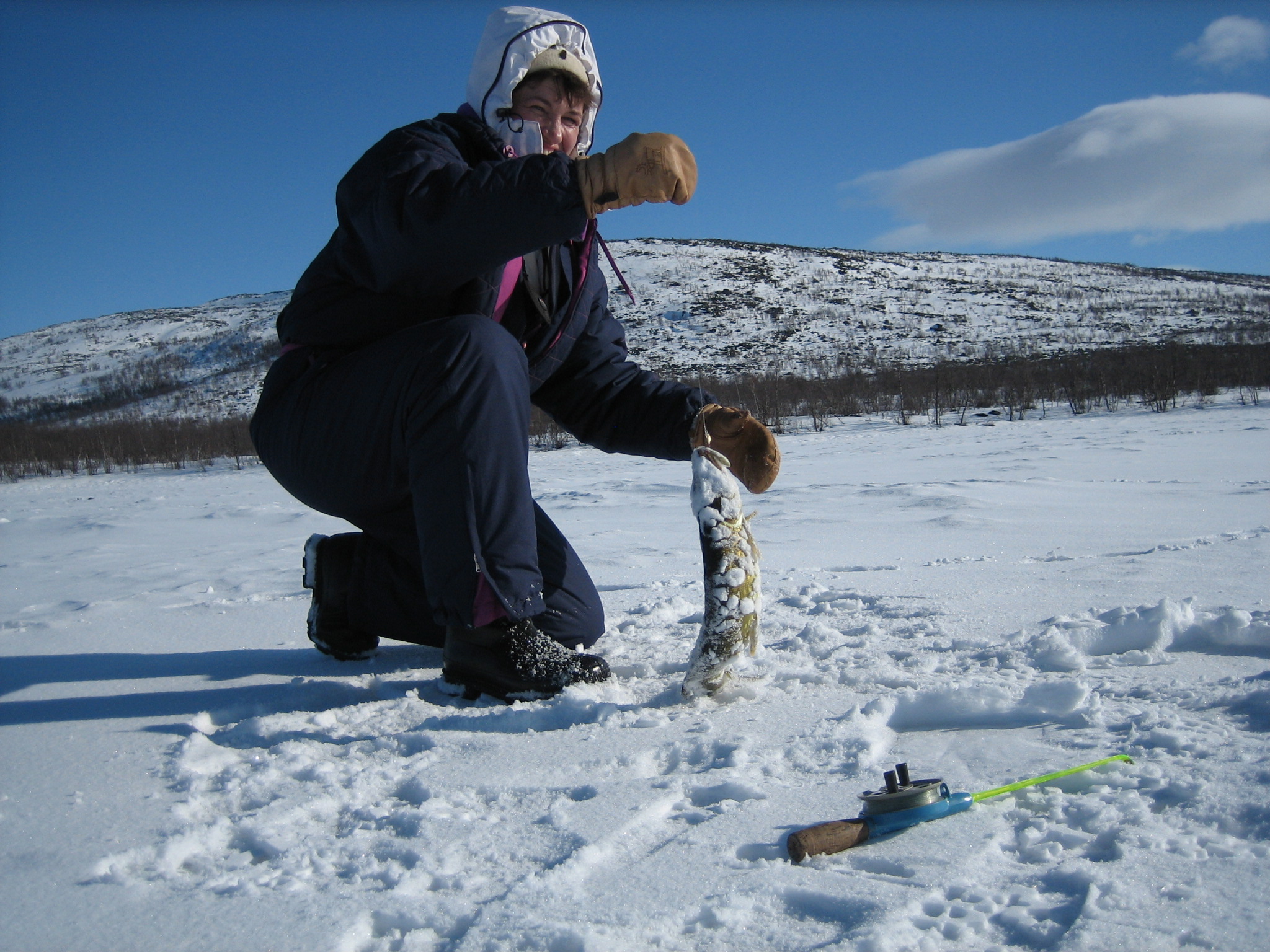 Ice-fishing basics  Grandma in Lapland